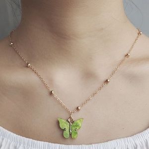 Butterfly charm necklace